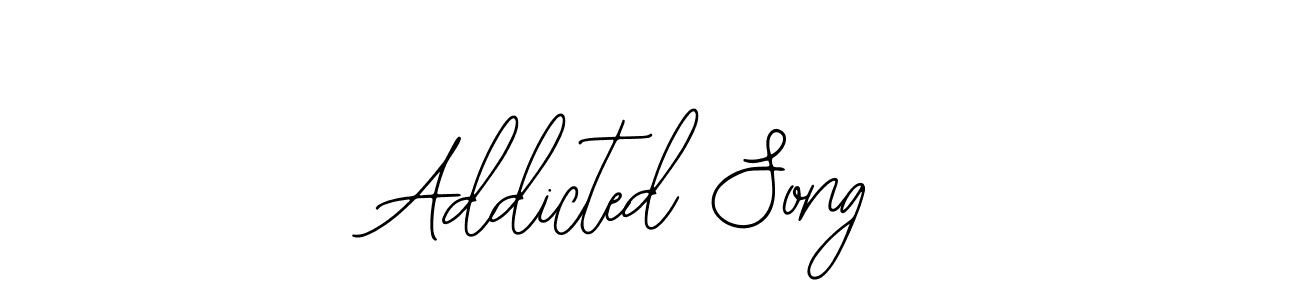 Use a signature maker to create a handwritten signature online. With this signature software, you can design (Bearetta-2O07w) your own signature for name Addicted Song. Addicted Song signature style 12 images and pictures png
