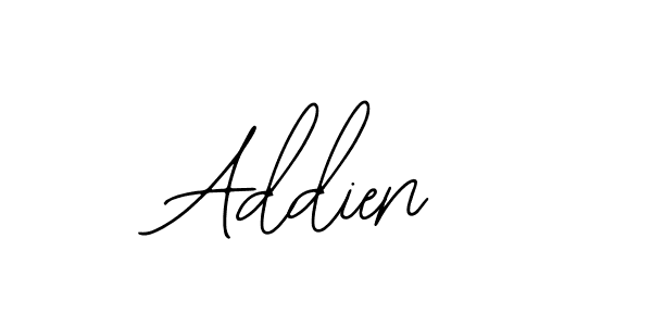 Use a signature maker to create a handwritten signature online. With this signature software, you can design (Bearetta-2O07w) your own signature for name Addien. Addien signature style 12 images and pictures png