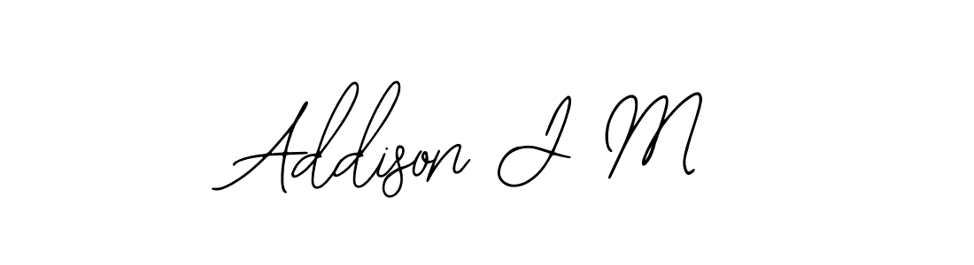 Create a beautiful signature design for name Addison J M. With this signature (Bearetta-2O07w) fonts, you can make a handwritten signature for free. Addison J M signature style 12 images and pictures png