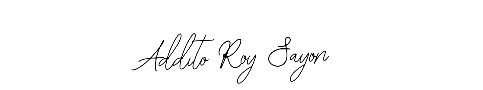 How to make Addito Roy Sayon name signature. Use Bearetta-2O07w style for creating short signs online. This is the latest handwritten sign. Addito Roy Sayon signature style 12 images and pictures png