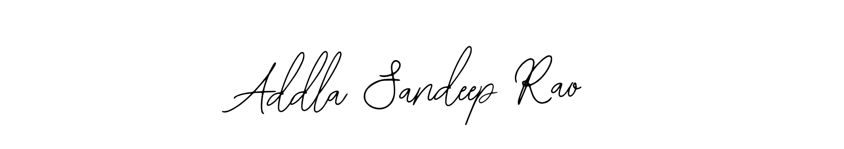 Use a signature maker to create a handwritten signature online. With this signature software, you can design (Bearetta-2O07w) your own signature for name Addla Sandeep Rao. Addla Sandeep Rao signature style 12 images and pictures png