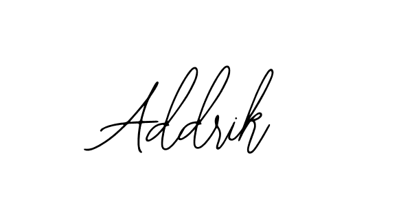 Also we have Addrik name is the best signature style. Create professional handwritten signature collection using Bearetta-2O07w autograph style. Addrik signature style 12 images and pictures png