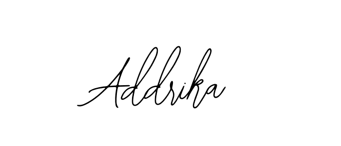 Also we have Addrika name is the best signature style. Create professional handwritten signature collection using Bearetta-2O07w autograph style. Addrika signature style 12 images and pictures png