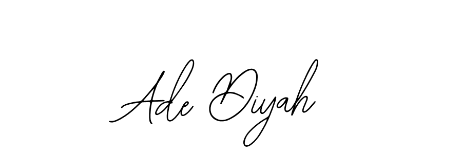 Also we have Ade Diyah name is the best signature style. Create professional handwritten signature collection using Bearetta-2O07w autograph style. Ade Diyah signature style 12 images and pictures png