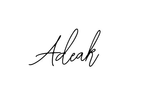 You should practise on your own different ways (Bearetta-2O07w) to write your name (Adeak) in signature. don't let someone else do it for you. Adeak signature style 12 images and pictures png
