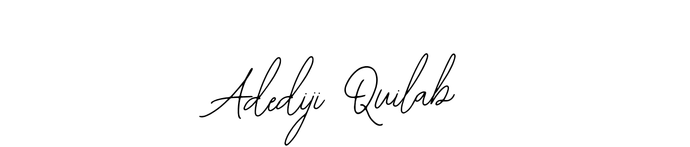 Design your own signature with our free online signature maker. With this signature software, you can create a handwritten (Bearetta-2O07w) signature for name Adediji Quilab. Adediji Quilab signature style 12 images and pictures png