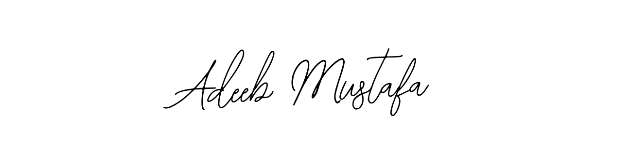 You should practise on your own different ways (Bearetta-2O07w) to write your name (Adeeb Mustafa) in signature. don't let someone else do it for you. Adeeb Mustafa signature style 12 images and pictures png