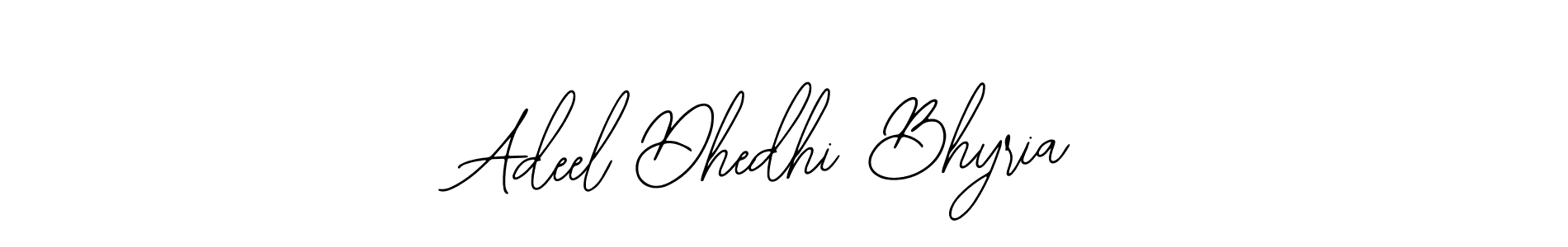 The best way (Bearetta-2O07w) to make a short signature is to pick only two or three words in your name. The name Adeel Dhedhi Bhyria include a total of six letters. For converting this name. Adeel Dhedhi Bhyria signature style 12 images and pictures png