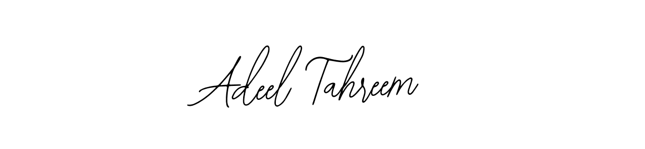 How to make Adeel Tahreem name signature. Use Bearetta-2O07w style for creating short signs online. This is the latest handwritten sign. Adeel Tahreem signature style 12 images and pictures png