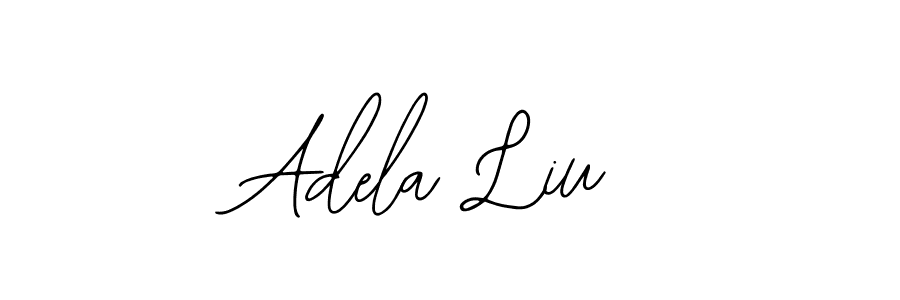 You should practise on your own different ways (Bearetta-2O07w) to write your name (Adela Liu) in signature. don't let someone else do it for you. Adela Liu signature style 12 images and pictures png