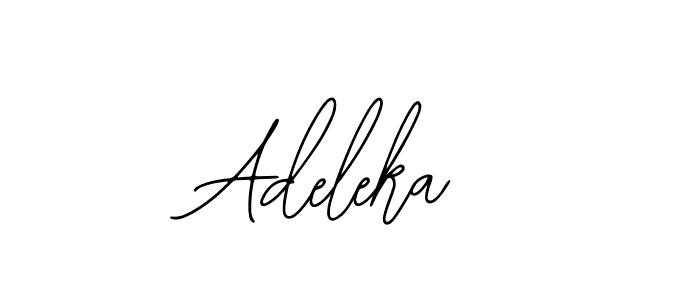 The best way (Bearetta-2O07w) to make a short signature is to pick only two or three words in your name. The name Adeleka include a total of six letters. For converting this name. Adeleka signature style 12 images and pictures png