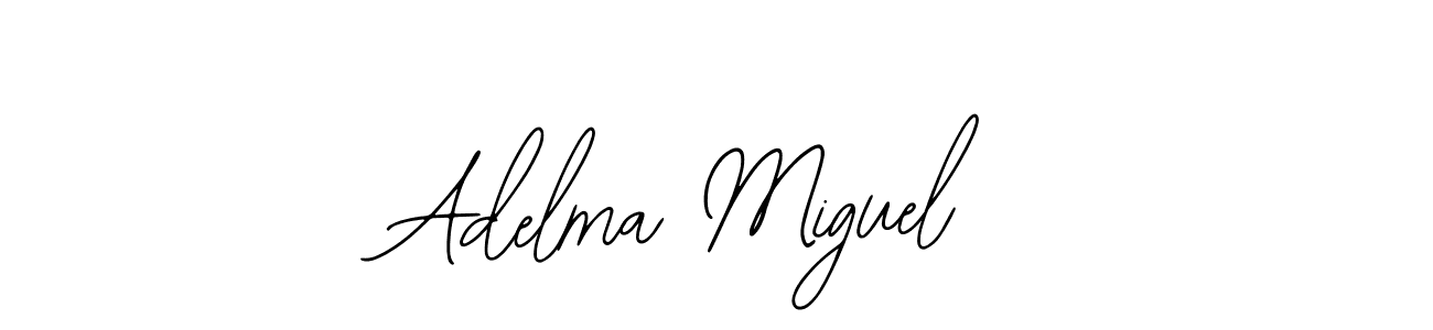 The best way (Bearetta-2O07w) to make a short signature is to pick only two or three words in your name. The name Adelma Miguel include a total of six letters. For converting this name. Adelma Miguel signature style 12 images and pictures png