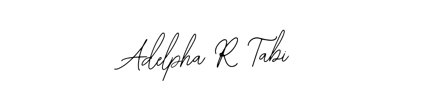 How to make Adelpha R Tabi name signature. Use Bearetta-2O07w style for creating short signs online. This is the latest handwritten sign. Adelpha R Tabi signature style 12 images and pictures png