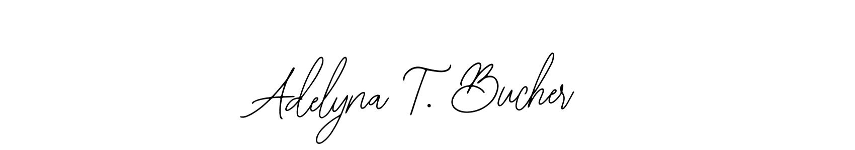 Design your own signature with our free online signature maker. With this signature software, you can create a handwritten (Bearetta-2O07w) signature for name Adelyna T. Bucher. Adelyna T. Bucher signature style 12 images and pictures png