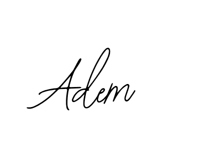 Use a signature maker to create a handwritten signature online. With this signature software, you can design (Bearetta-2O07w) your own signature for name Adem. Adem signature style 12 images and pictures png