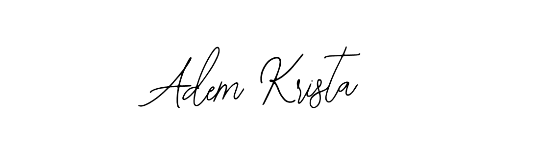 Bearetta-2O07w is a professional signature style that is perfect for those who want to add a touch of class to their signature. It is also a great choice for those who want to make their signature more unique. Get Adem Krista name to fancy signature for free. Adem Krista signature style 12 images and pictures png