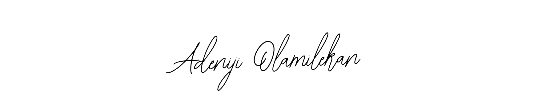 Design your own signature with our free online signature maker. With this signature software, you can create a handwritten (Bearetta-2O07w) signature for name Adeniji Olamilekan. Adeniji Olamilekan signature style 12 images and pictures png