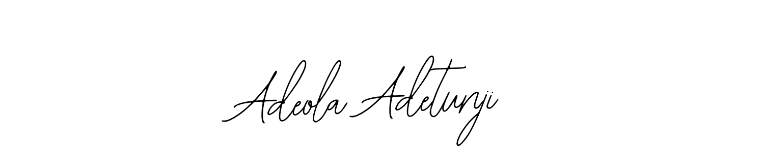 Make a short Adeola Adetunji signature style. Manage your documents anywhere anytime using Bearetta-2O07w. Create and add eSignatures, submit forms, share and send files easily. Adeola Adetunji signature style 12 images and pictures png