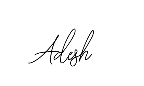 Design your own signature with our free online signature maker. With this signature software, you can create a handwritten (Bearetta-2O07w) signature for name Adesh. Adesh signature style 12 images and pictures png