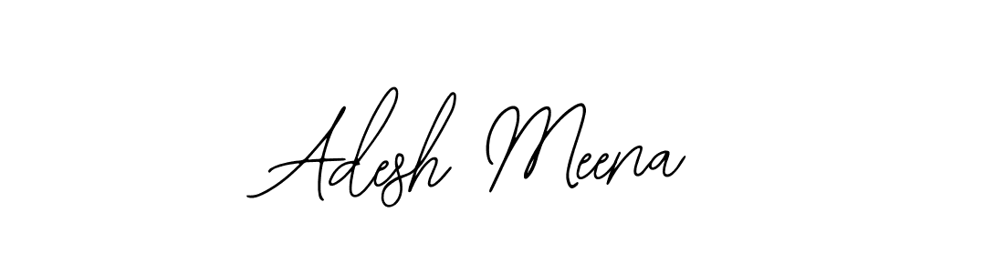 Use a signature maker to create a handwritten signature online. With this signature software, you can design (Bearetta-2O07w) your own signature for name Adesh Meena. Adesh Meena signature style 12 images and pictures png