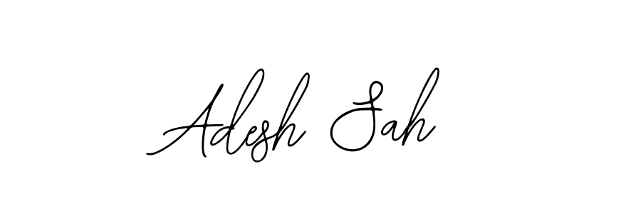 Also You can easily find your signature by using the search form. We will create Adesh Sah name handwritten signature images for you free of cost using Bearetta-2O07w sign style. Adesh Sah signature style 12 images and pictures png