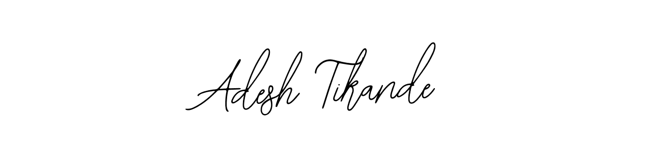 You should practise on your own different ways (Bearetta-2O07w) to write your name (Adesh Tikande) in signature. don't let someone else do it for you. Adesh Tikande signature style 12 images and pictures png