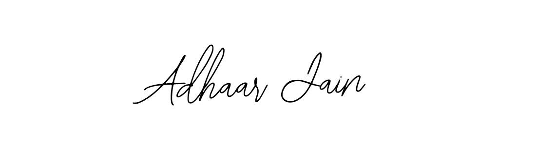 Make a beautiful signature design for name Adhaar Jain. With this signature (Bearetta-2O07w) style, you can create a handwritten signature for free. Adhaar Jain signature style 12 images and pictures png