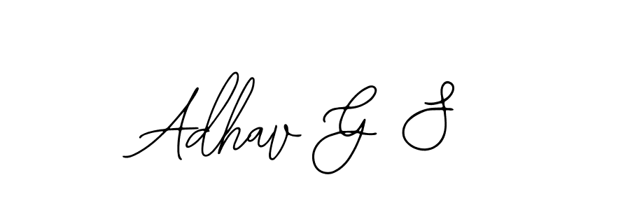 This is the best signature style for the Adhav G S name. Also you like these signature font (Bearetta-2O07w). Mix name signature. Adhav G S signature style 12 images and pictures png