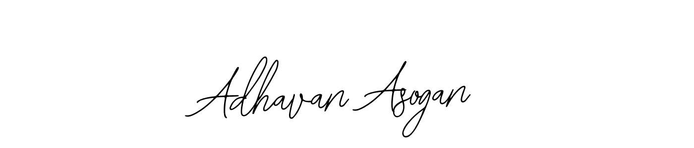 Bearetta-2O07w is a professional signature style that is perfect for those who want to add a touch of class to their signature. It is also a great choice for those who want to make their signature more unique. Get Adhavan Asogan name to fancy signature for free. Adhavan Asogan signature style 12 images and pictures png