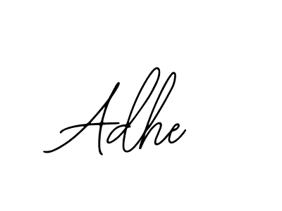 Use a signature maker to create a handwritten signature online. With this signature software, you can design (Bearetta-2O07w) your own signature for name Adhe. Adhe signature style 12 images and pictures png