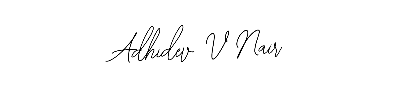 Similarly Bearetta-2O07w is the best handwritten signature design. Signature creator online .You can use it as an online autograph creator for name Adhidev V Nair. Adhidev V Nair signature style 12 images and pictures png