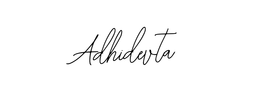 How to make Adhidevta name signature. Use Bearetta-2O07w style for creating short signs online. This is the latest handwritten sign. Adhidevta signature style 12 images and pictures png