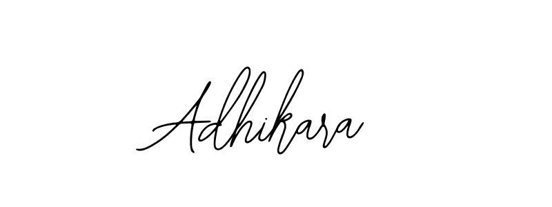 How to make Adhikara signature? Bearetta-2O07w is a professional autograph style. Create handwritten signature for Adhikara name. Adhikara signature style 12 images and pictures png