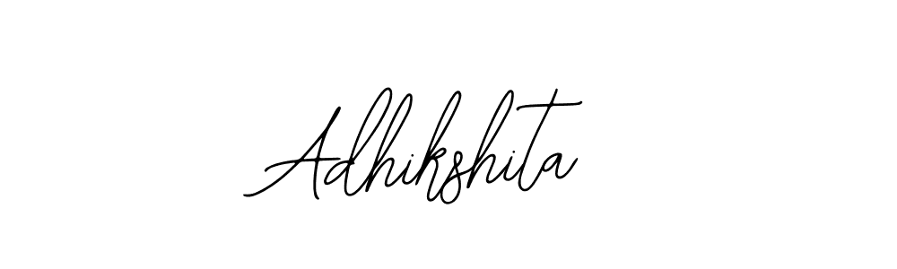 How to make Adhikshita signature? Bearetta-2O07w is a professional autograph style. Create handwritten signature for Adhikshita name. Adhikshita signature style 12 images and pictures png