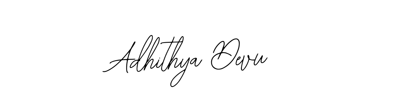 How to make Adhithya Devu name signature. Use Bearetta-2O07w style for creating short signs online. This is the latest handwritten sign. Adhithya Devu signature style 12 images and pictures png