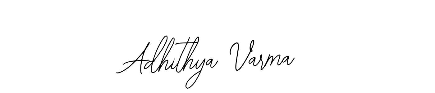 How to make Adhithya Varma name signature. Use Bearetta-2O07w style for creating short signs online. This is the latest handwritten sign. Adhithya Varma signature style 12 images and pictures png
