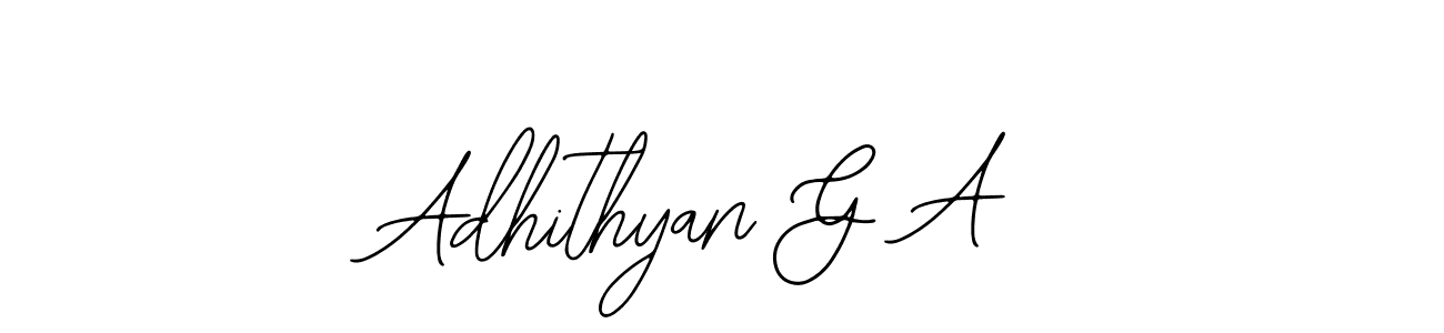 Make a beautiful signature design for name Adhithyan G A. With this signature (Bearetta-2O07w) style, you can create a handwritten signature for free. Adhithyan G A signature style 12 images and pictures png