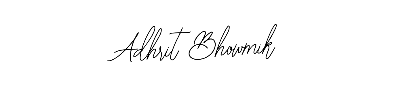 if you are searching for the best signature style for your name Adhrit Bhowmik. so please give up your signature search. here we have designed multiple signature styles  using Bearetta-2O07w. Adhrit Bhowmik signature style 12 images and pictures png