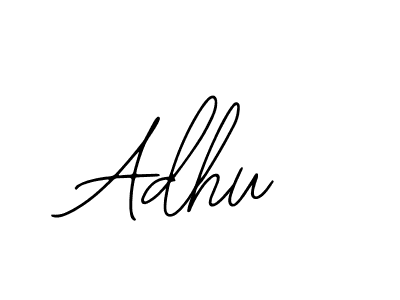 Design your own signature with our free online signature maker. With this signature software, you can create a handwritten (Bearetta-2O07w) signature for name Adhu. Adhu signature style 12 images and pictures png