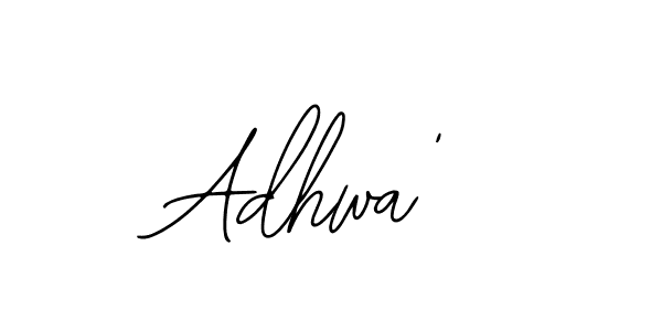 The best way (Bearetta-2O07w) to make a short signature is to pick only two or three words in your name. The name Adhwa' include a total of six letters. For converting this name. Adhwa' signature style 12 images and pictures png