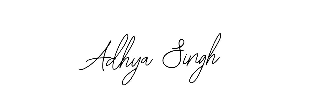 Also You can easily find your signature by using the search form. We will create Adhya Singh name handwritten signature images for you free of cost using Bearetta-2O07w sign style. Adhya Singh signature style 12 images and pictures png