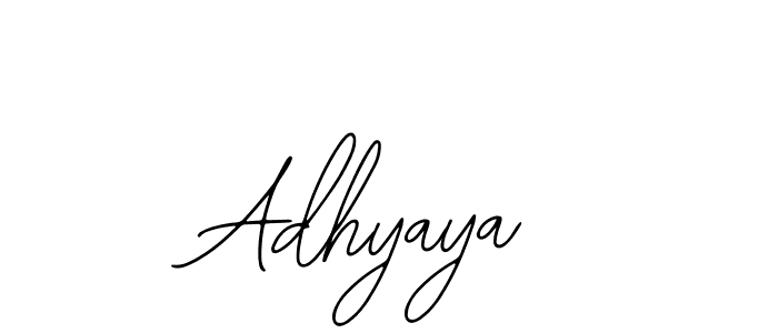 How to make Adhyaya name signature. Use Bearetta-2O07w style for creating short signs online. This is the latest handwritten sign. Adhyaya signature style 12 images and pictures png