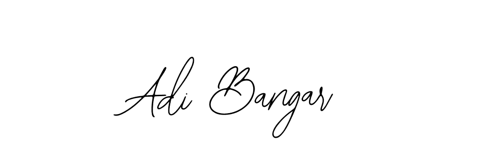 You should practise on your own different ways (Bearetta-2O07w) to write your name (Adi Bangar) in signature. don't let someone else do it for you. Adi Bangar signature style 12 images and pictures png