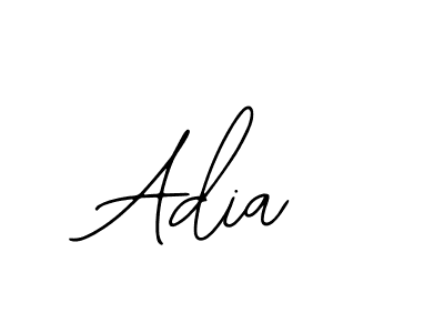 Use a signature maker to create a handwritten signature online. With this signature software, you can design (Bearetta-2O07w) your own signature for name Adia. Adia signature style 12 images and pictures png