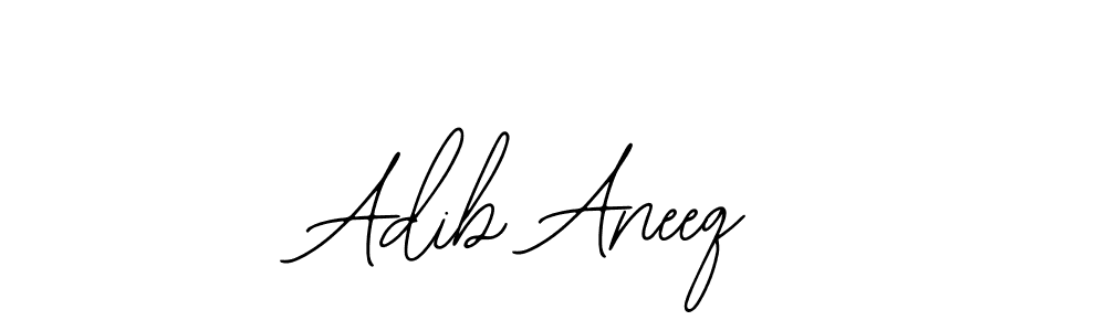 The best way (Bearetta-2O07w) to make a short signature is to pick only two or three words in your name. The name Adib Aneeq include a total of six letters. For converting this name. Adib Aneeq signature style 12 images and pictures png