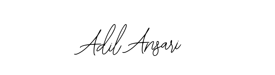 You should practise on your own different ways (Bearetta-2O07w) to write your name (Adil Ansari) in signature. don't let someone else do it for you. Adil Ansari signature style 12 images and pictures png