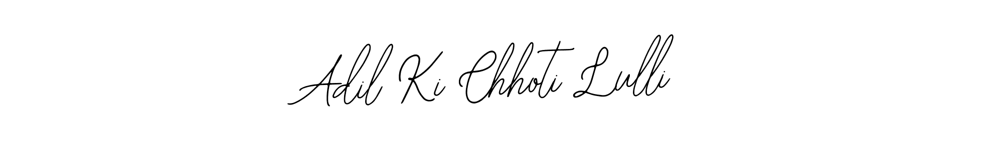 This is the best signature style for the Adil Ki Chhoti Lulli name. Also you like these signature font (Bearetta-2O07w). Mix name signature. Adil Ki Chhoti Lulli signature style 12 images and pictures png