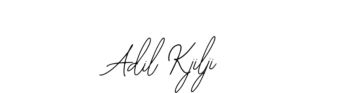 This is the best signature style for the Adil Kjilji name. Also you like these signature font (Bearetta-2O07w). Mix name signature. Adil Kjilji signature style 12 images and pictures png