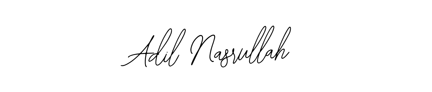 How to make Adil Nasrullah name signature. Use Bearetta-2O07w style for creating short signs online. This is the latest handwritten sign. Adil Nasrullah signature style 12 images and pictures png