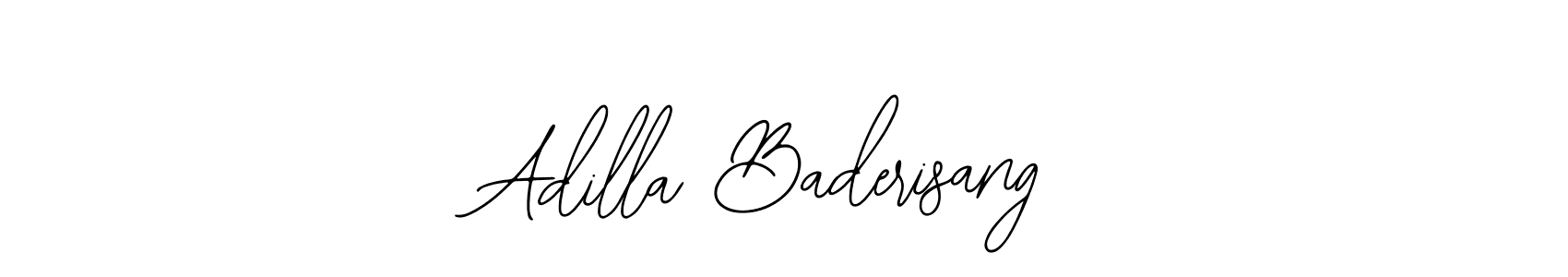 How to make Adilla Baderisang name signature. Use Bearetta-2O07w style for creating short signs online. This is the latest handwritten sign. Adilla Baderisang signature style 12 images and pictures png